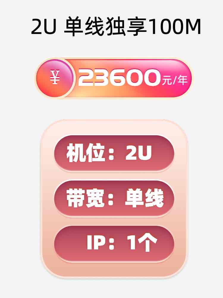 南通单线100M服务器托管价格